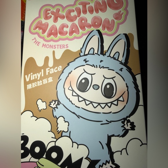POP MART Accessories - Authentic Labubu Monsters Exciting Macaron vinly Blind Box)